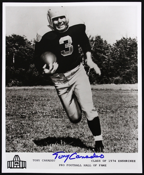 1941-1952 Tony Canadeo Green Bay Packers Autographed 8x10 Photo (JSA)