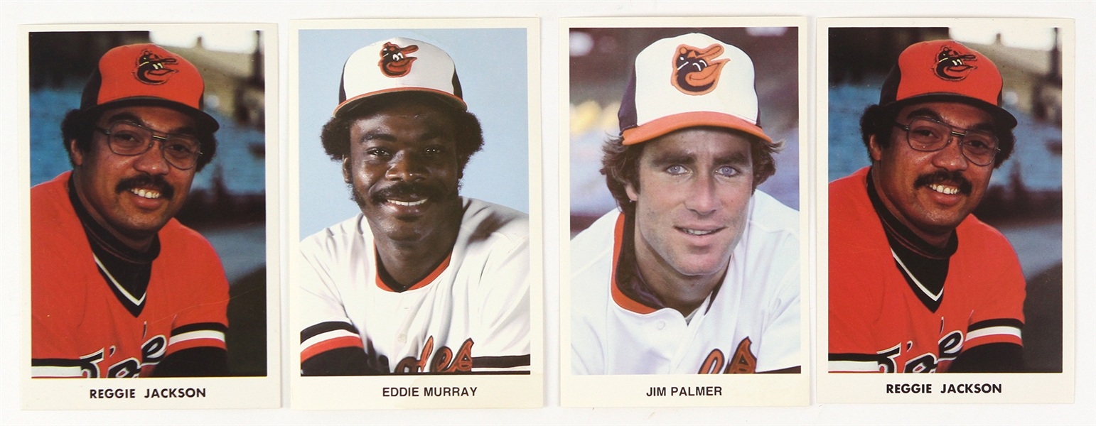 1970s-1980s Baltimore Orioles Photo Cards Including Reggie Jackson and more 
