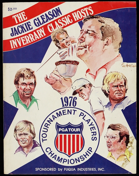 1976 The Jackie Gleason Inverrary Classics Signed Tournament Players Championship Magazine *JSA Full Letter*