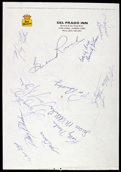 1960s-1980s LPGA / PGA Golfers Signed Best Western Stationary *JSA Full Letter*