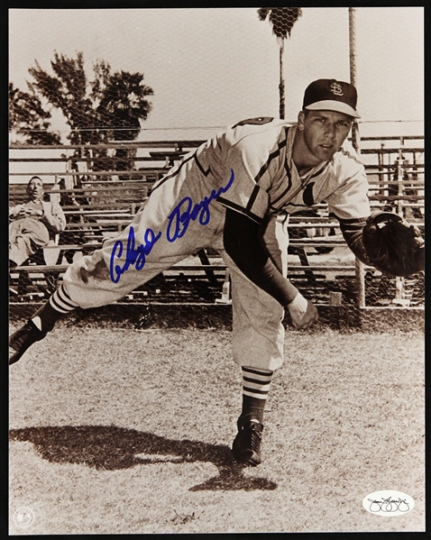 1949-1952 Cloyd Boyer St. Louis Cardinals Signed 8"x 10" Photo *JSA*