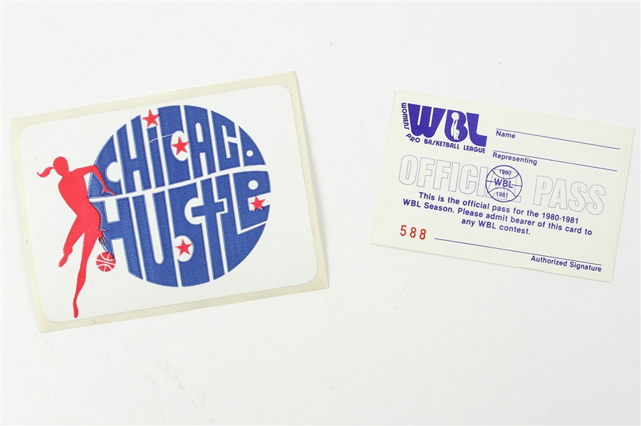 1980-1981 Chicago Hustle WBL Memorabilia (Lot of 2)