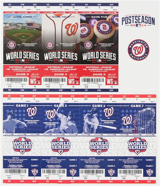 2014 World Series Full Tickets