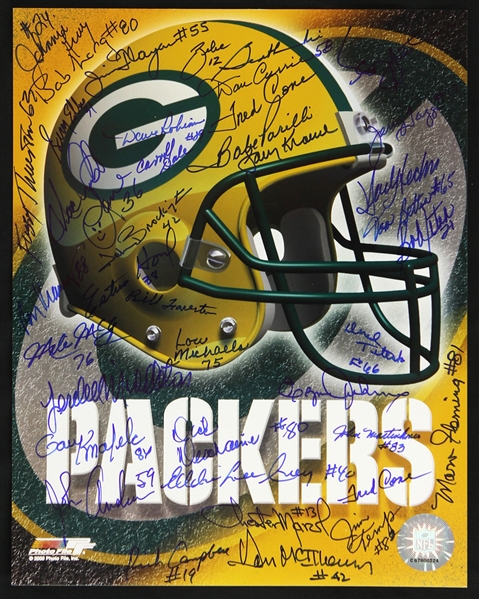 2000s Green Bay Packers Multi Signed 8"x 10" Photo Including Bob Long, Fuzzy Thurston, and more (JSA)