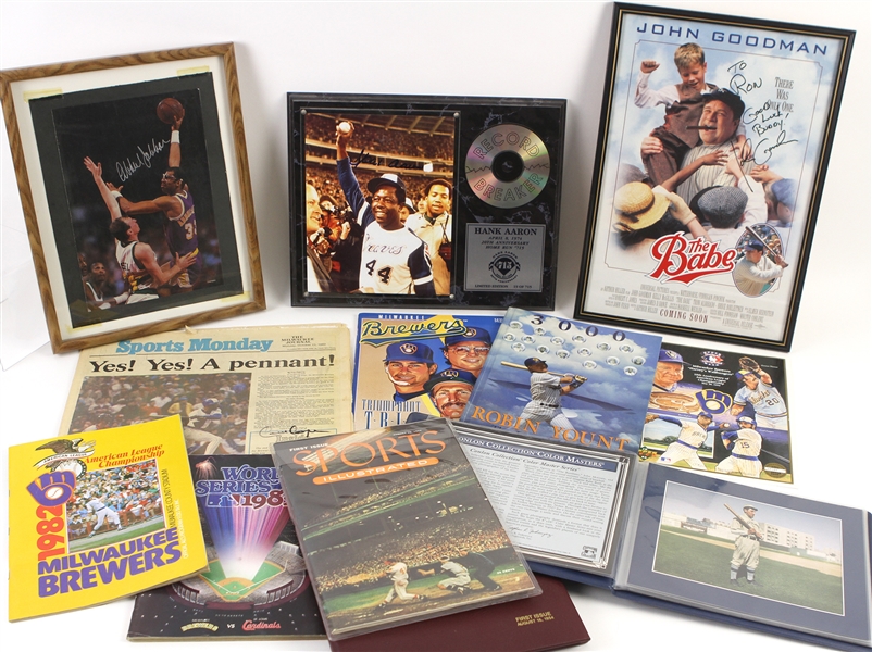 1950s-1990s Baseball, Basketball, Hockey Trading Cards, Signed Sports Illustrated and more (Lot of 260+)(MEARS LOA)