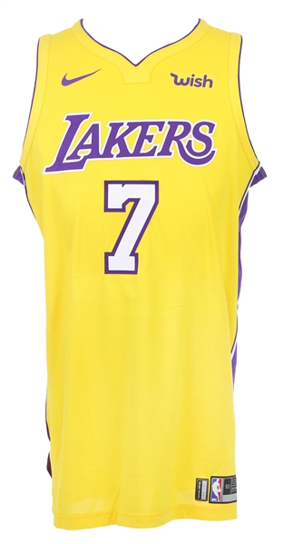 2017-18 Larry Nance Jr. Los Angeles Lakers Game Worn Icon Jersey (MEARS LOA)