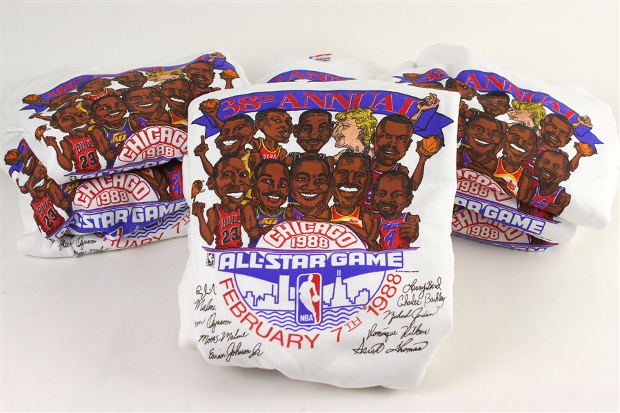 1988 NBA All Star Game Retail Souvenir Sweatshirts (Lot of 10)
