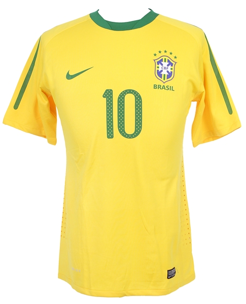2010 Lucas Brazil National Soccer Team Sulamericano Jersey (MEARS LOA)