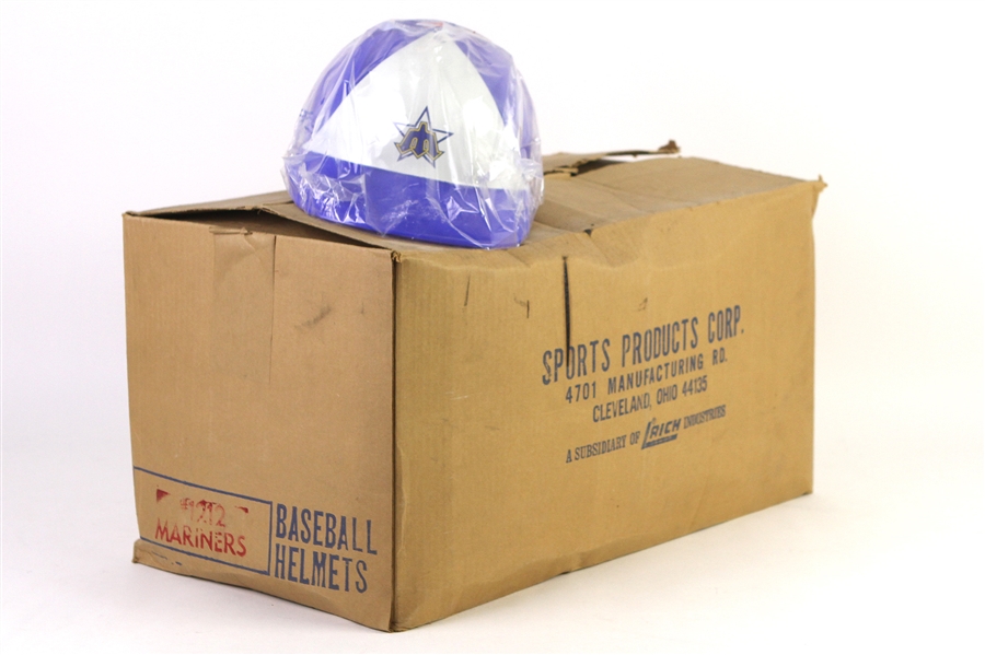 1980s Seattle Mariners Souvenir Plastic Baseball Helmets (8 Cases)