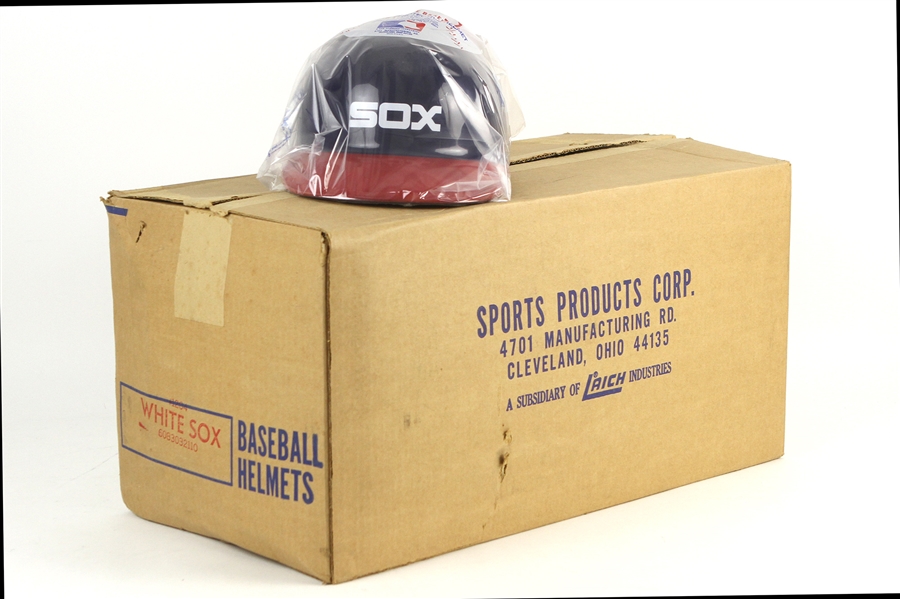 1980s White Sox Souvenir Baseball Helmets (2 Cases)