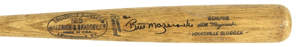 1971 Bill Mazeroski Pittsburgh Pirates Signed H&B Louisville Slugger Professional Model Game Used Bat (MEARS A10/JSA & PSA/DNA GU 10)