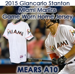 2015 Giancarlo Stanton Miami Marlins Game Worn Home Jersey (MEARS A10)