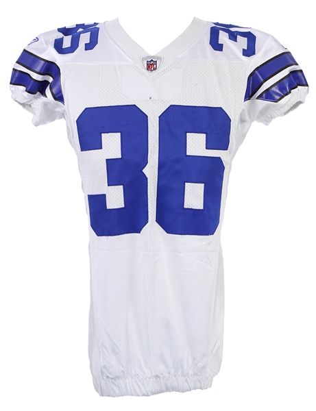 2010 Andrew Sendejo Dallas Cowboys Home Jersey (MEARS LOA/Steiner)