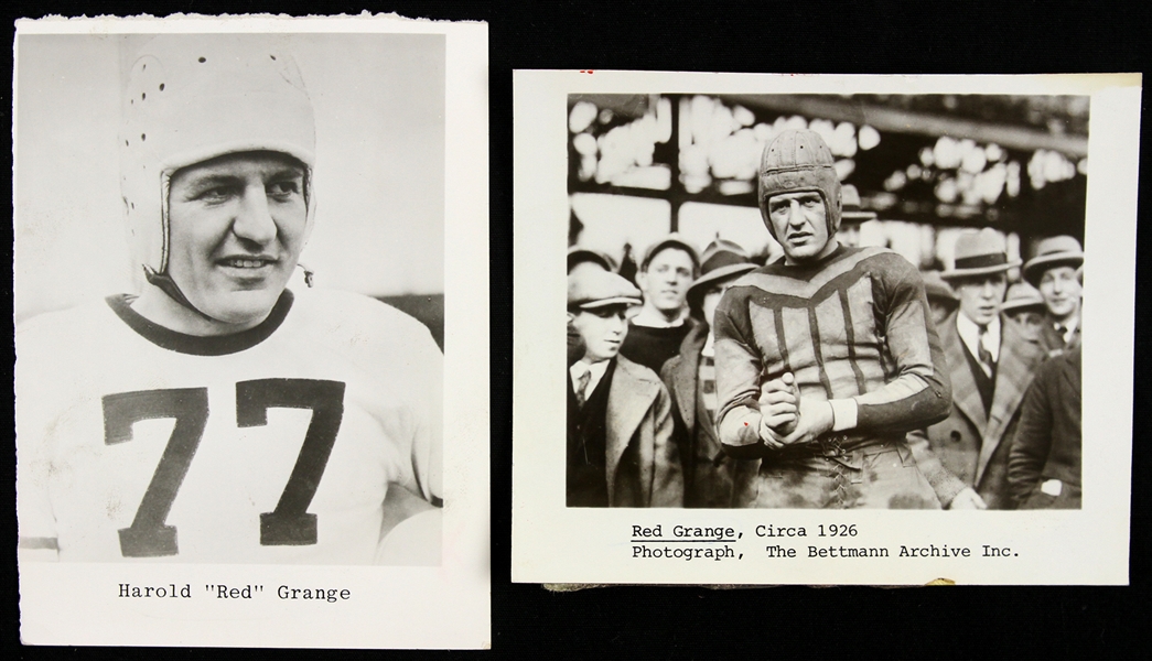 1979/1981 Harold "Red" Grange Chicago Bears Reprint 4"x 5" Photos (Sporting News Collection)