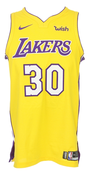 2017-18 Julus Randle Los Angeles Lakers Game Worn Icon Jersey (MEARS LOA)