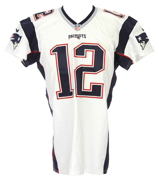 2015 Tom Brady New England Patriots Road Jersey (MEARS LOA)