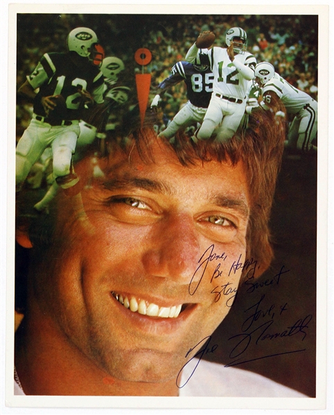 1965-1976 Joe Namath New York Jets Signed 8"x 10" Photo (JSA)