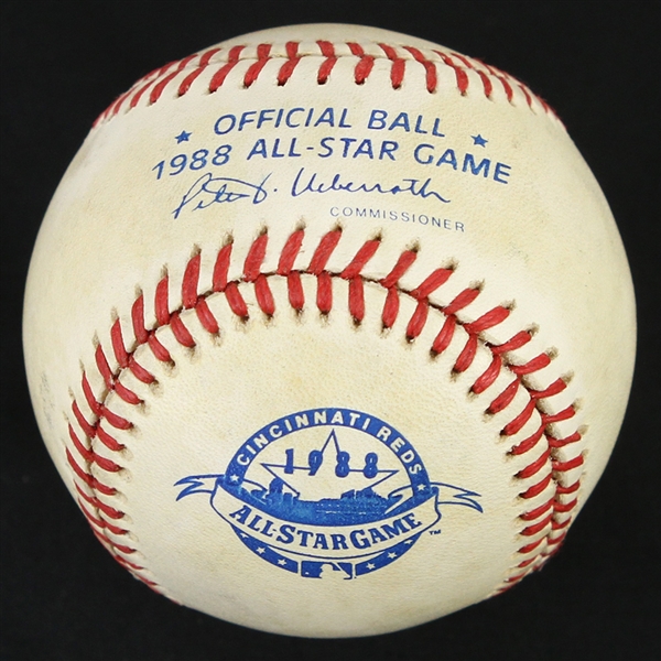 1988 Riverfront Stadium All Star Game Used OASG Ueberroth Baseball (MEARS LOA)