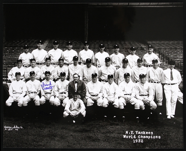 1932-1948 Frank Crosetti New York Yankees Signed 8" x 10" B&W Photo (JSA)