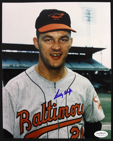 1960-1962 Billy Hoeft Baltimore Orioles Autographed 8x10 Photo (JSA)