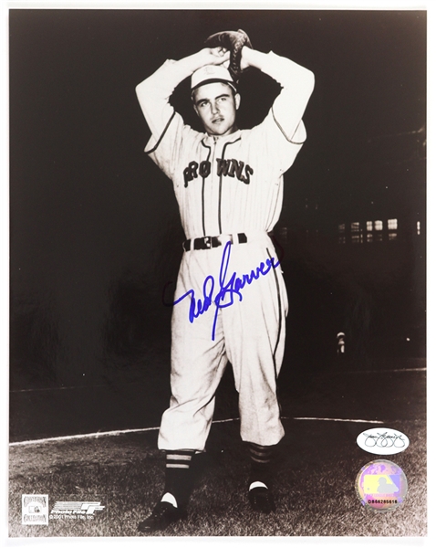 1948-1952 Ned Garver St. Louis Browns Signed 8"x 10" Photo *JSA*