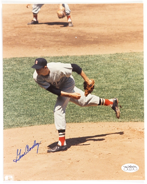 1961-63 Boston Red Sox Gene Conley Autographed 8x10 Color Photo *JSA*