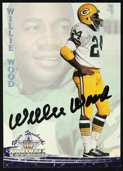 1994 Willie Wood Green Bay Packers Signed NFL Football Trading Card (JSA)
