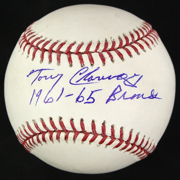 2000-2015 Tony Cloninger Autographed OMLB Baseball (JSA)