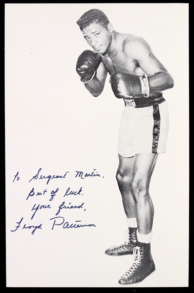1952-1972 Floyd Patterson World Heavyweight Champion Signed 6"x 9" Photo (JSA)