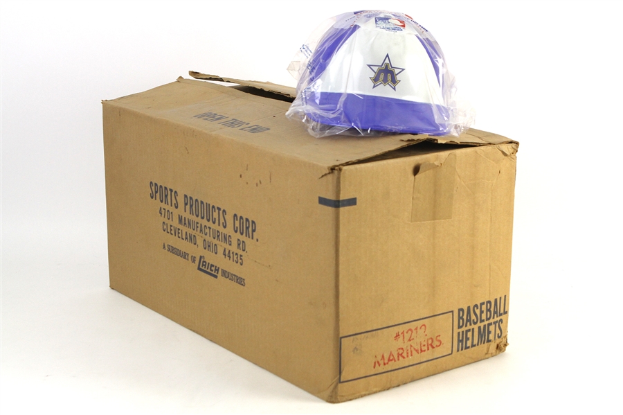 1980s Seattle Mariners Souvenir Plastic Baseball Helmets