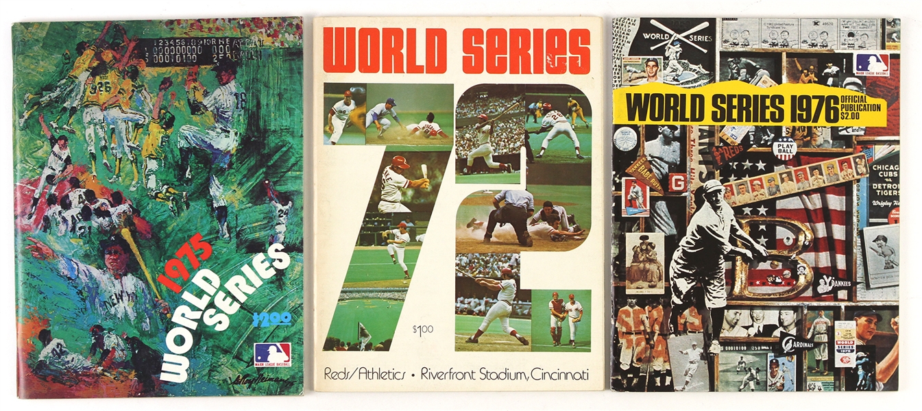 1970s World Series Baseball Programs (Lot of 3)