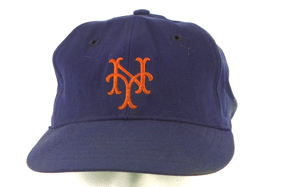 1962-68 New York Mets #19 Game Worn Cap (MEARS LOA)