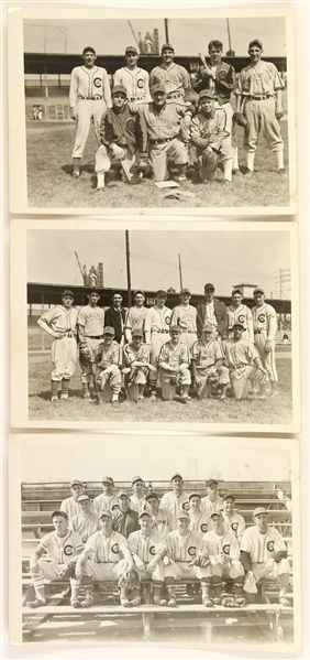 1940s Janesville Cubs 5"x 7" B&W Photos (Lot of 3)
