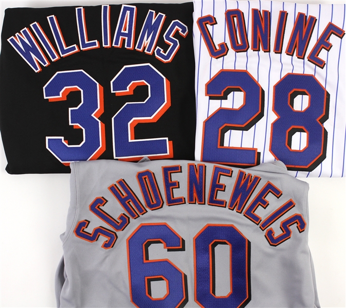2005-2010 New York Mets Team Issued and Game Worn Jerseys Including Aaron Sele, Jorge Sosa, Mike Dejean, and More (Lot of 7) (MEARS LOA)
