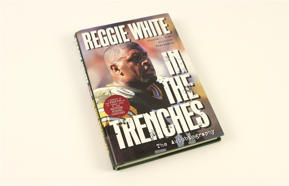 1996 Reggie White Green Bay Packers Signed "In the Trenches" Book *JSA*