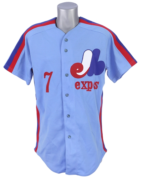 1980 Ron LeFlore Montreal Expos Game Worn Road Jersey (MEARS A10)