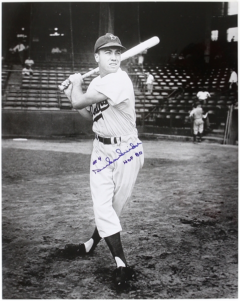 1947-1962 Duke Snider Brooklyn Dodgers Signed 16"x 20" B&W Photo (JSA)