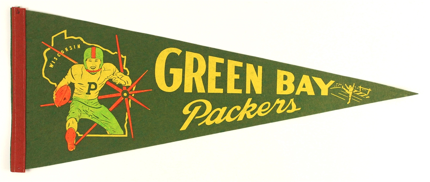 1960s Green Bay Packers 29" Full Size Pennant