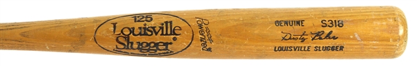1980-83 Dusty Baker Los Angeles Dodgers Louisville Slugger Professional Model Game Used Bat (MEARS LOA)