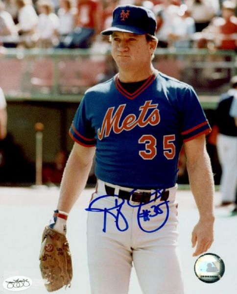 1981-82 Randy Jones New York Mets Autographed 8x10 Color Photo *JSA*