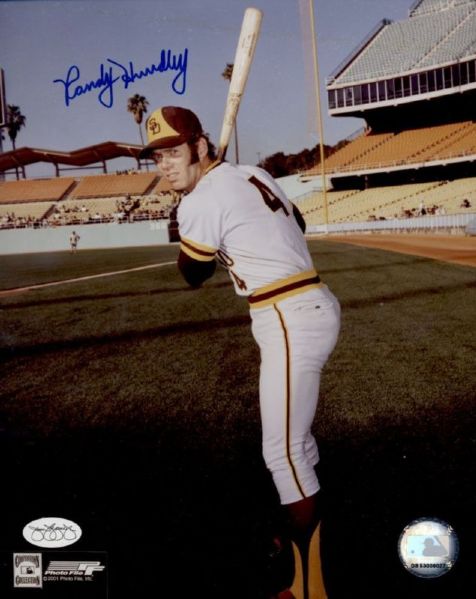 1975 San Diego Padres Randy Hundley Autographed 8x10 Color Photo (JSA)