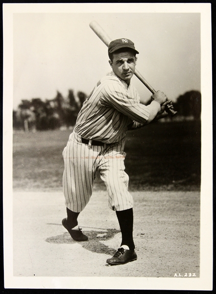1936 Frank Crosetti New York Yankees 5"x 7" B&W Photo 