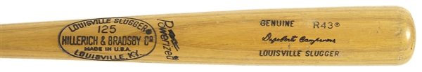 1977-79 Bert Campaneris Rangers/Angels H&B Louisville Slugger Professional Model Bat w/ Cork Grip Handle (MEARS LOA)