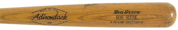 1972-79 Bob Boone Philadelphia Phillies Signed Adirondack Professional Model Game Used Bat (MEARS LOA/JSA)