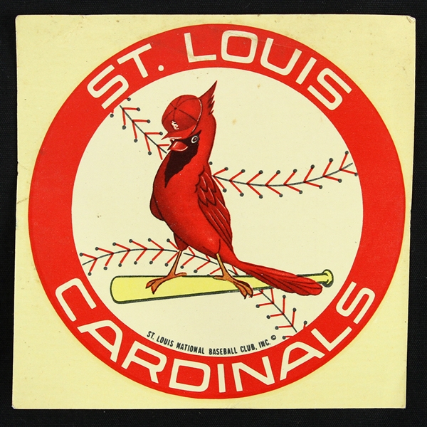 1980s St. Louis Cardinals 4" Decal 