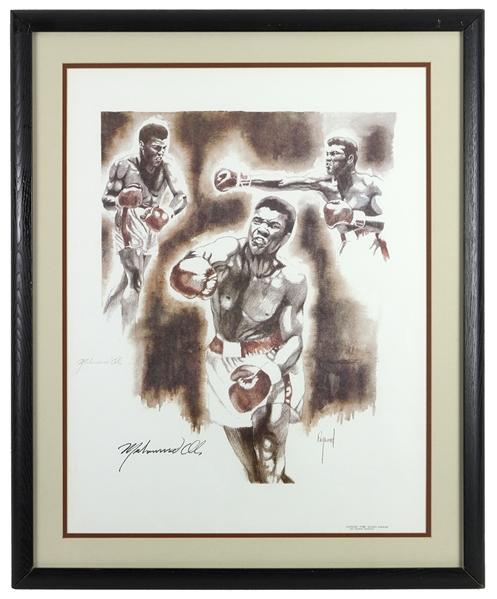1980 Muhammad Ali 25"x 30" Raymond Warsager Lithograph