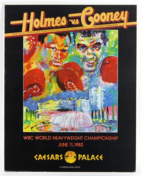 1982 Larry Holmes vs Gerry Cooney 22"x 28" Fight Poster
