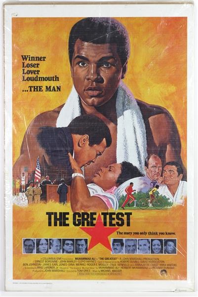 1977 Muhammad Ali The Greatest 27"x 41" Film Poster