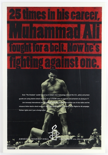 1998 Muhammad Ali Amnesty International 24"x 36" Poster