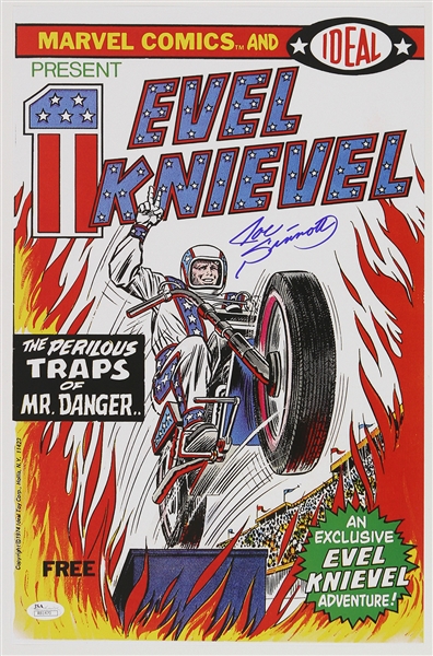 1974 Joe Sinnott Evel Knievel Signed 11x17 Color Print (JSA)